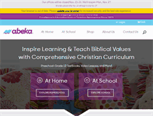 Tablet Screenshot of abeka.com